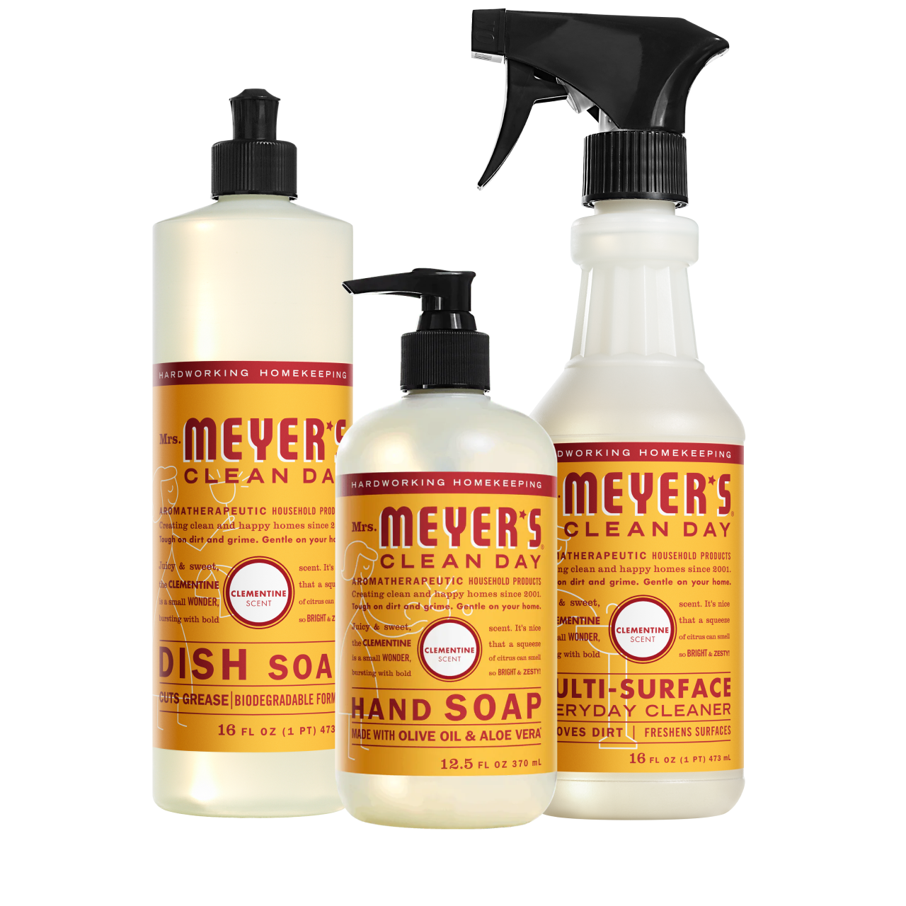 Mrs. Meyer's Clean Day Clementine Kitchen Basics Starter Set