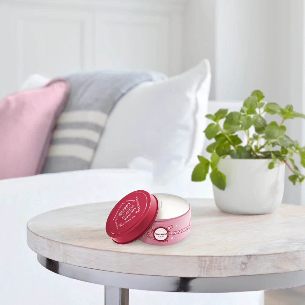 Mrs. Meyer's Clean Day Peppermint Scented Tin Candle