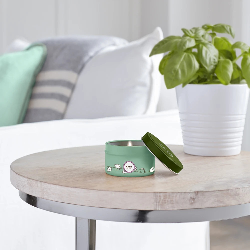 Mrs. Meyer's Clean Day Basil Scented Tin Candle
