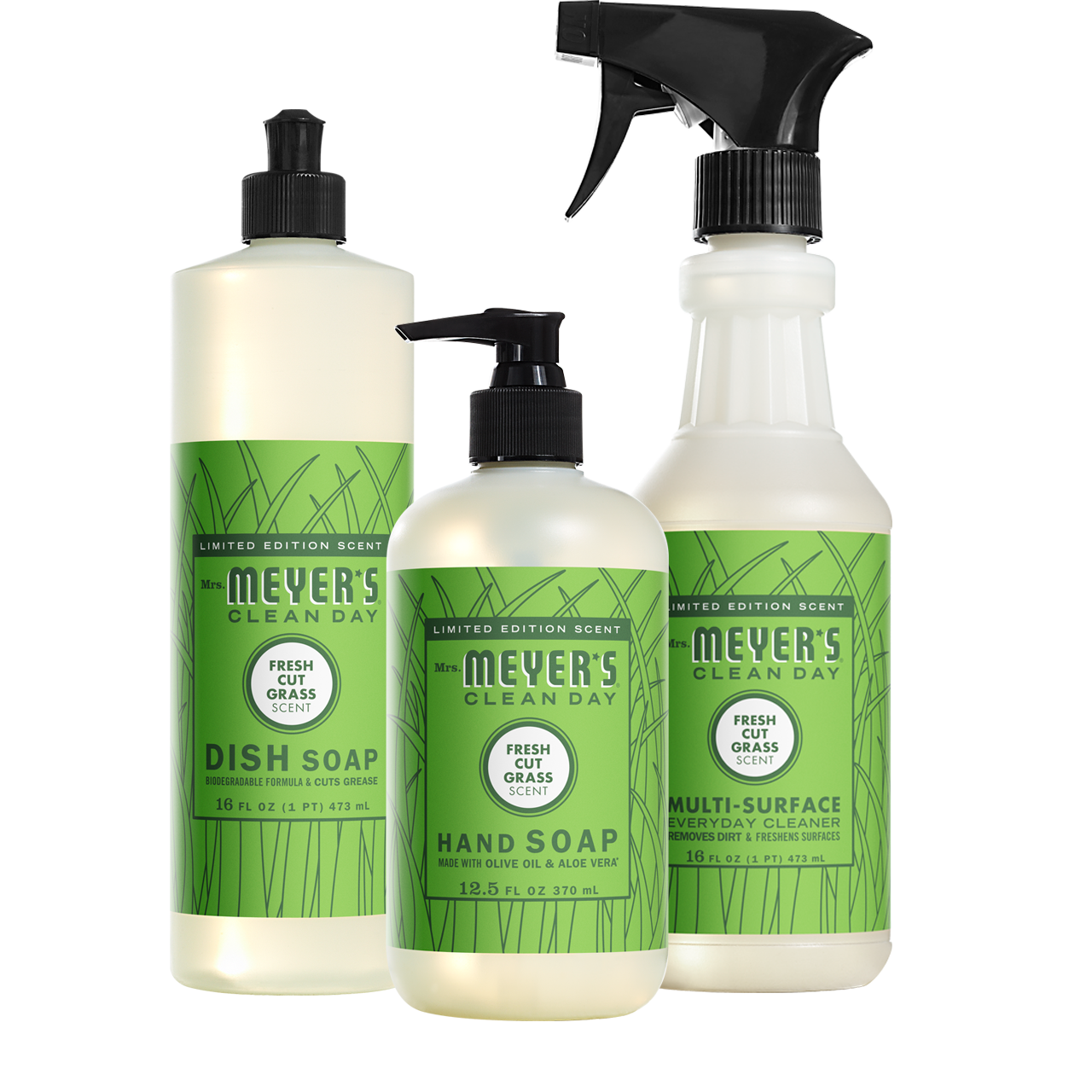 Mrs. Meyer's Clean Day Fresh Cut Grass Kitchen Basics Starter Set