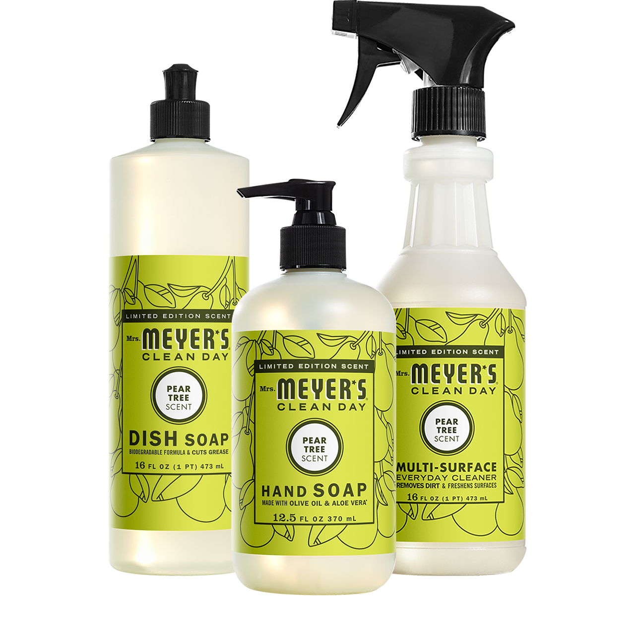 Mrs. Meyer's Clean Day Pear Tree Kitchen Basics Starter Set