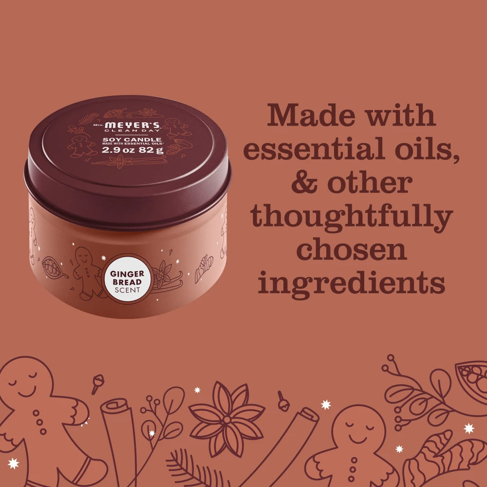 Mrs. Meyer's Clean Day Gingerbread Scented Tin Candle