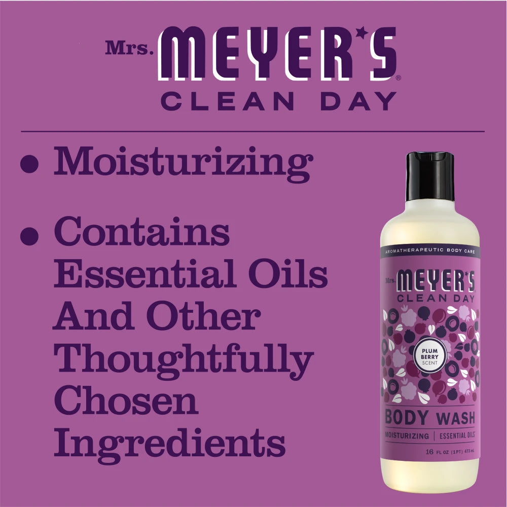Mrs. Meyer's Clean Day Plum Berry Body Wash Home Essential