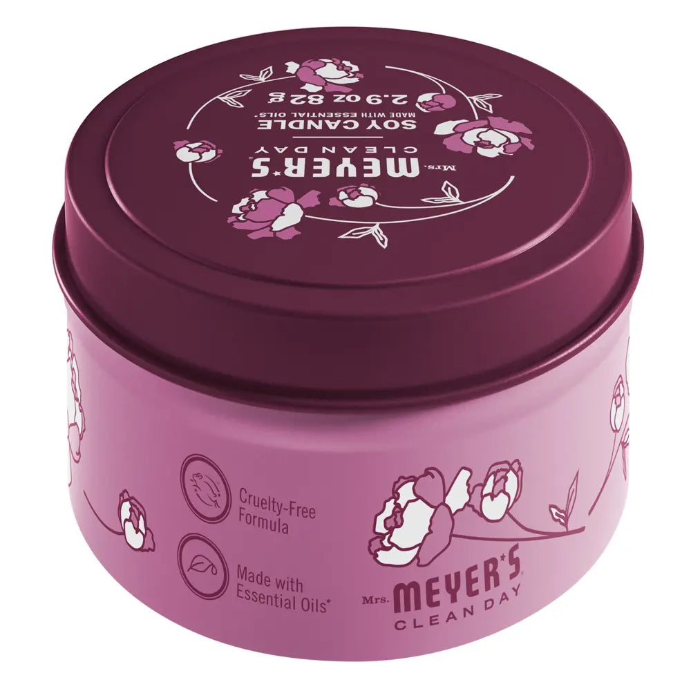 Mrs. Meyer's Clean Day Peony Scented Tin Candle