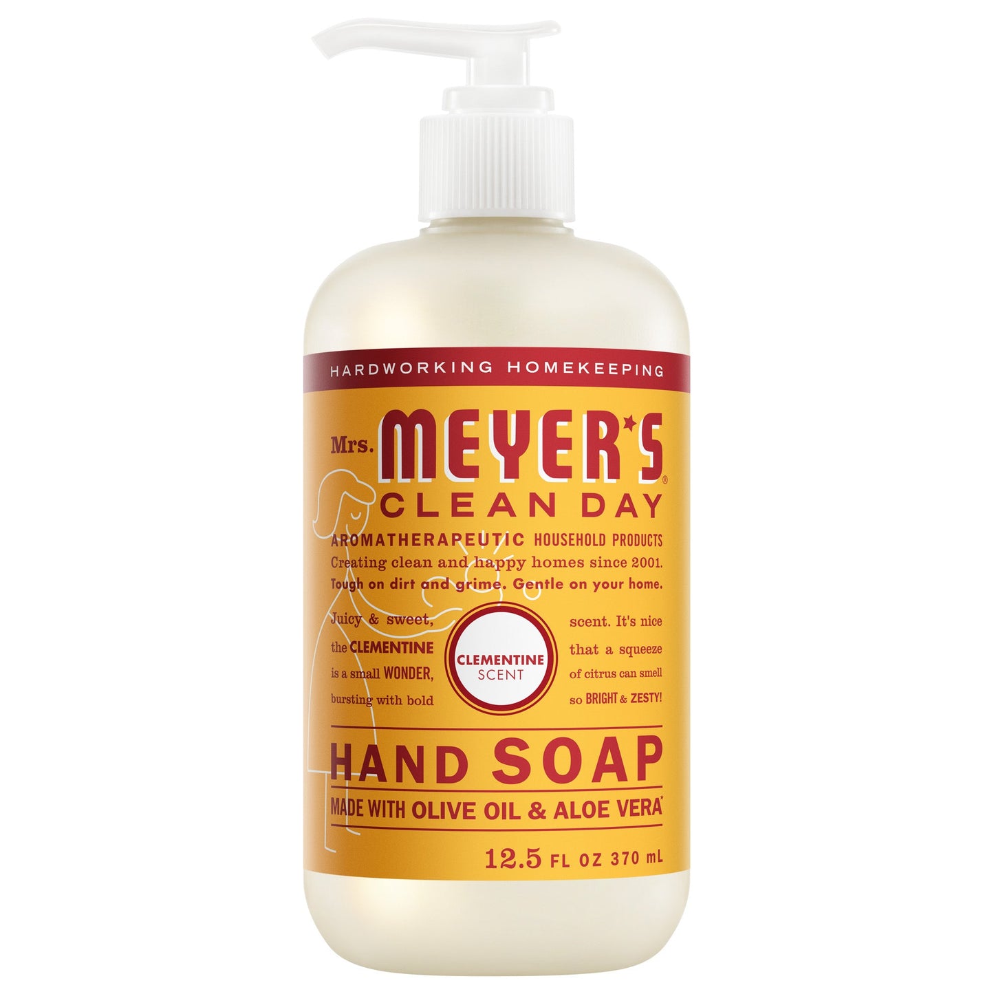 Mrs. Meyer's Clean Day Clementine Liquid Hand Soap Home Essential