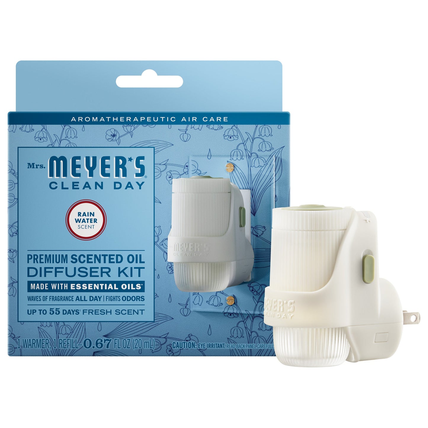 Mrs. Meyer's Clean Day Rain Water Plug-In Warmer and Scented Oil Refill