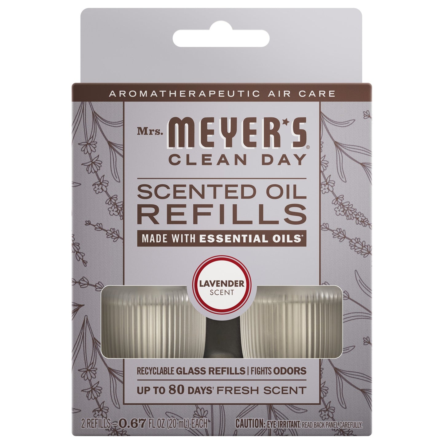 Mrs. Meyer's Clean Day Lavender Plug-In Scented Oil Refill 2-Pack Home Essential