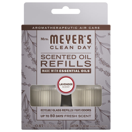 Mrs. Meyer's Clean Day Lavender Plug-In Scented Oil Refill 2-Pack Home Essential