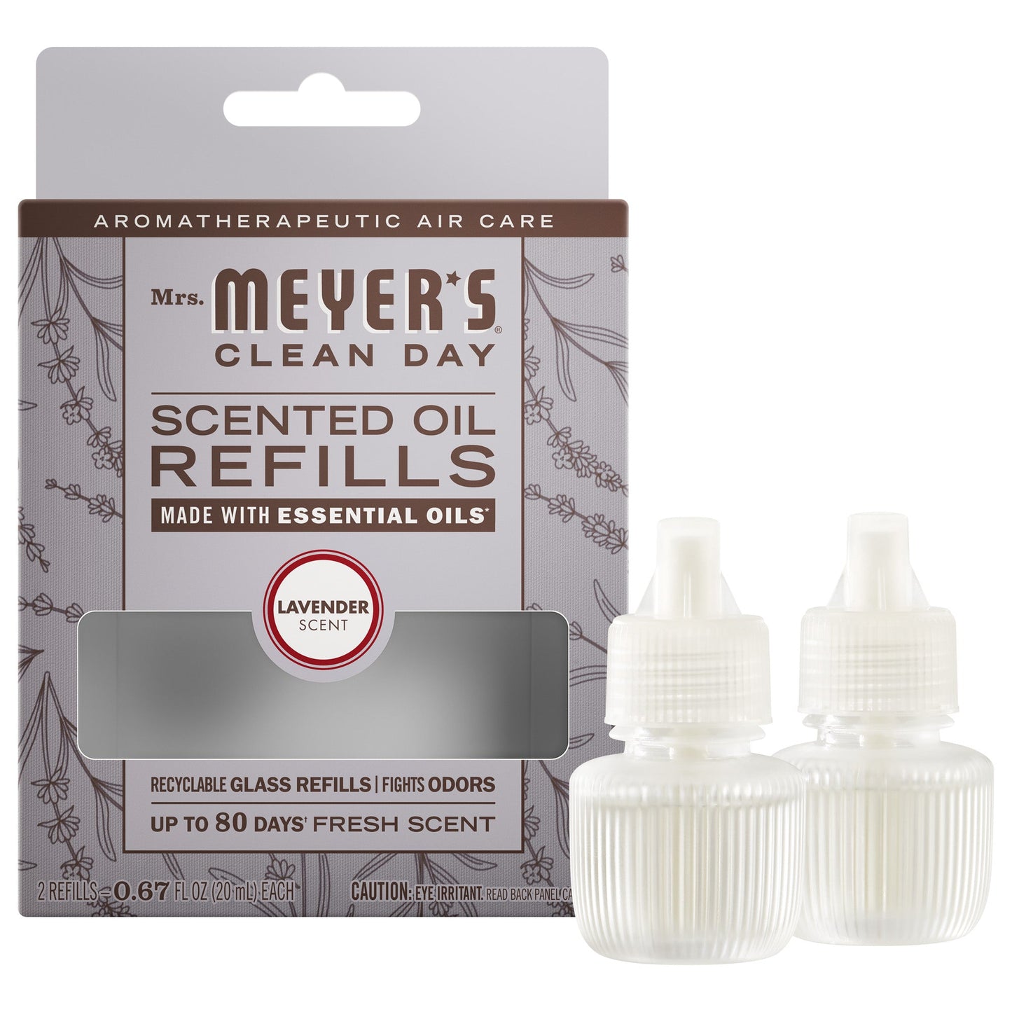 Mrs. Meyer's Clean Day Lavender Plug-In Scented Oil Refill 2-Pack Home Essential