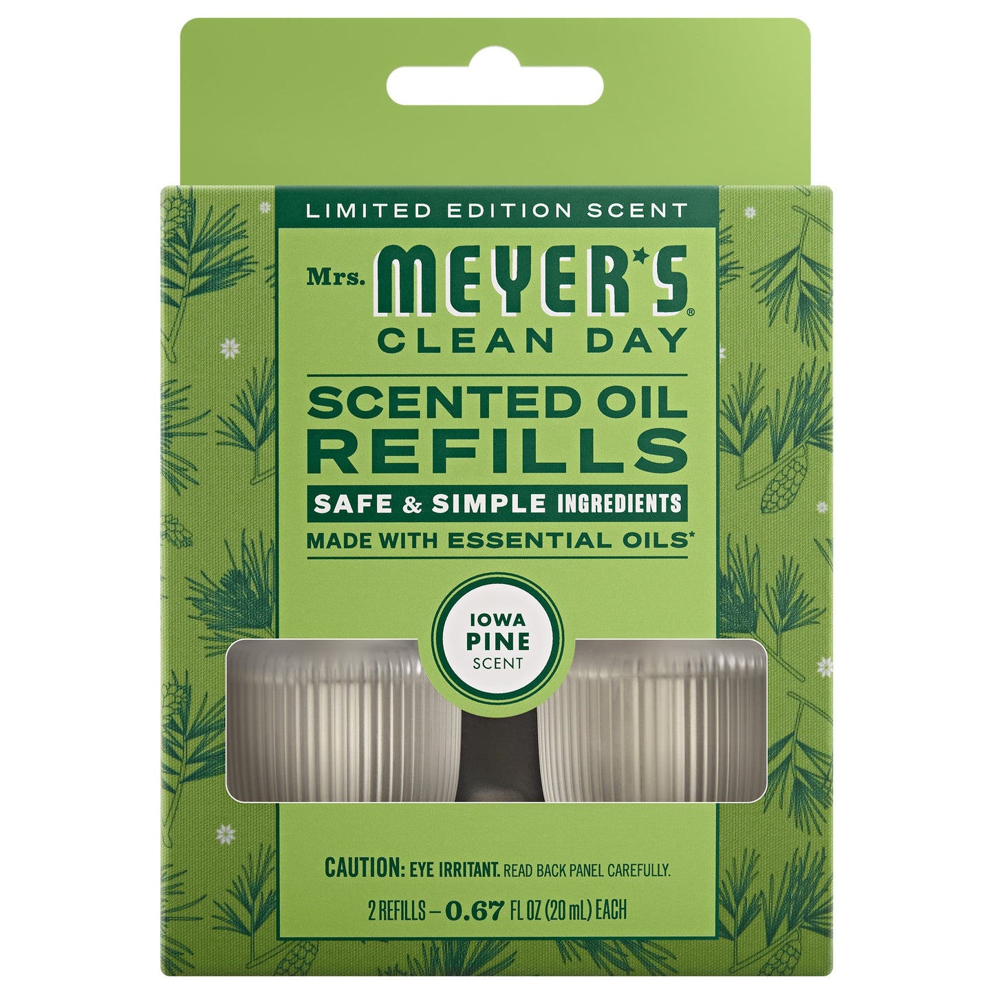Mrs. Meyer's Clean Day Iowa Pine Plug-In Scented Oil Refill 2-Pack Home Essential