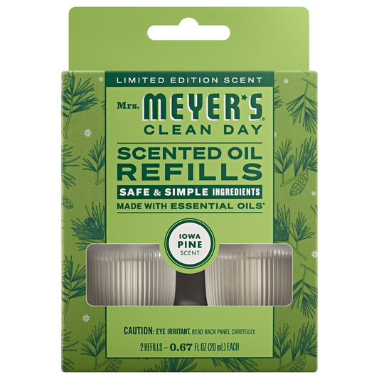 Mrs. Meyer's Clean Day Iowa Pine Plug-In Scented Oil Refill 2-Pack Home Essential