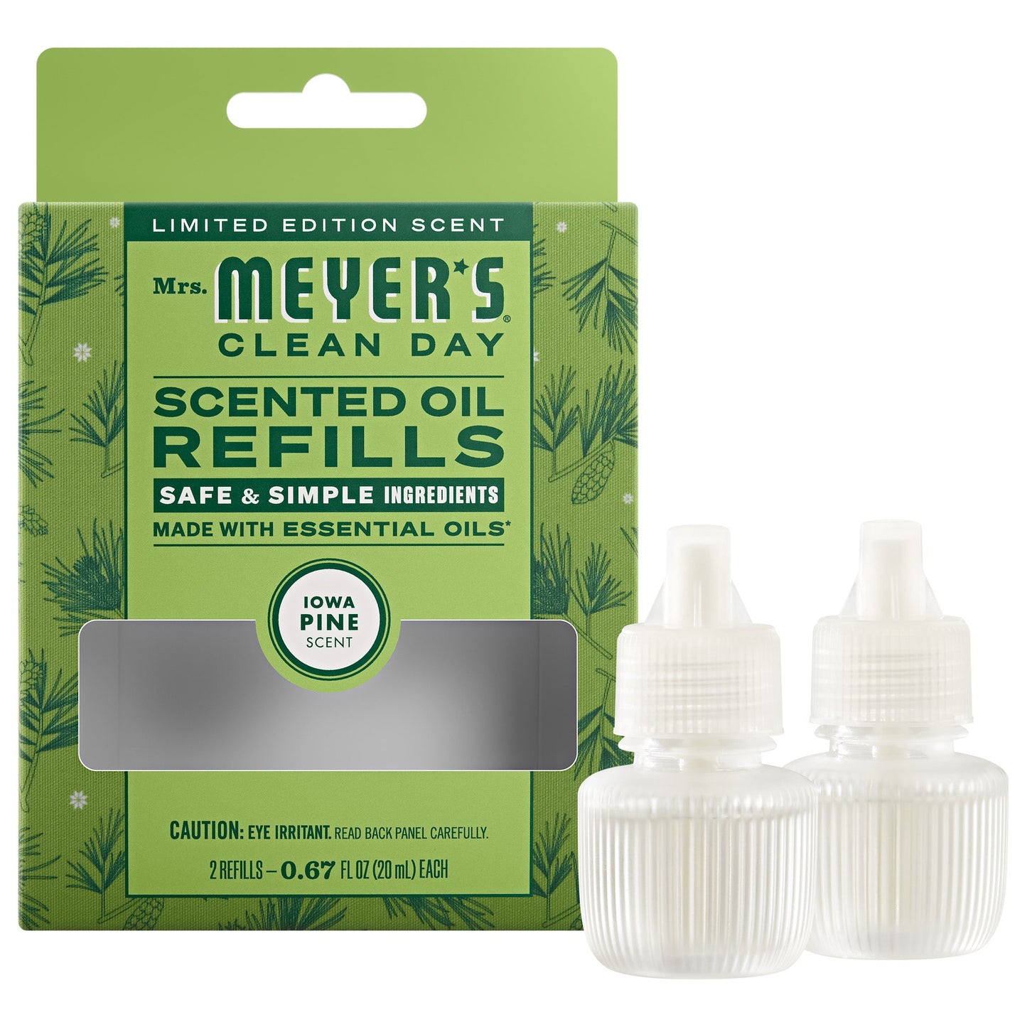 Mrs. Meyer's Clean Day Iowa Pine Plug-In Scented Oil Refill 2-Pack Home Essential
