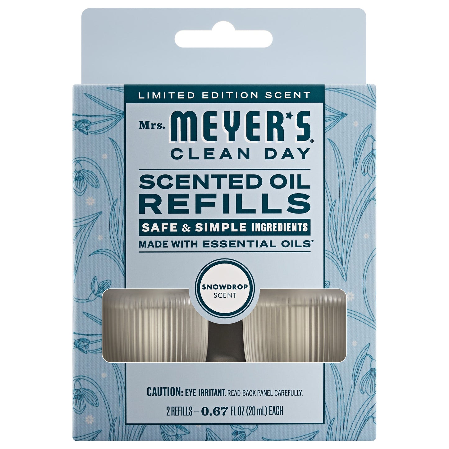 Mrs. Meyer's Clean Day Snowdrop Plug-In Scented Oil Refill 2-Pack Home Essential