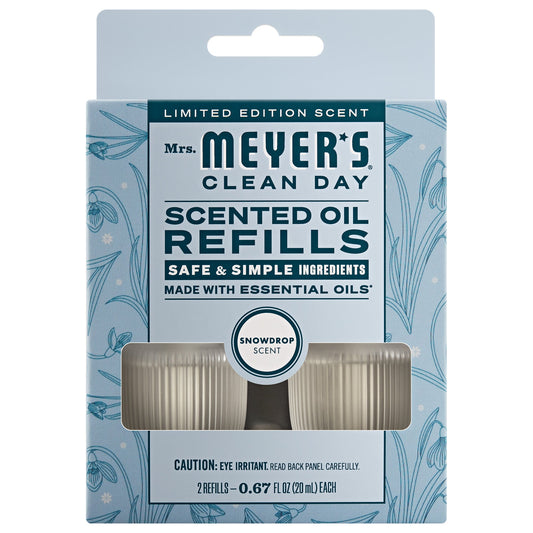 Mrs. Meyer's Clean Day Snowdrop Plug-In Scented Oil Refill 2-Pack Home Essential