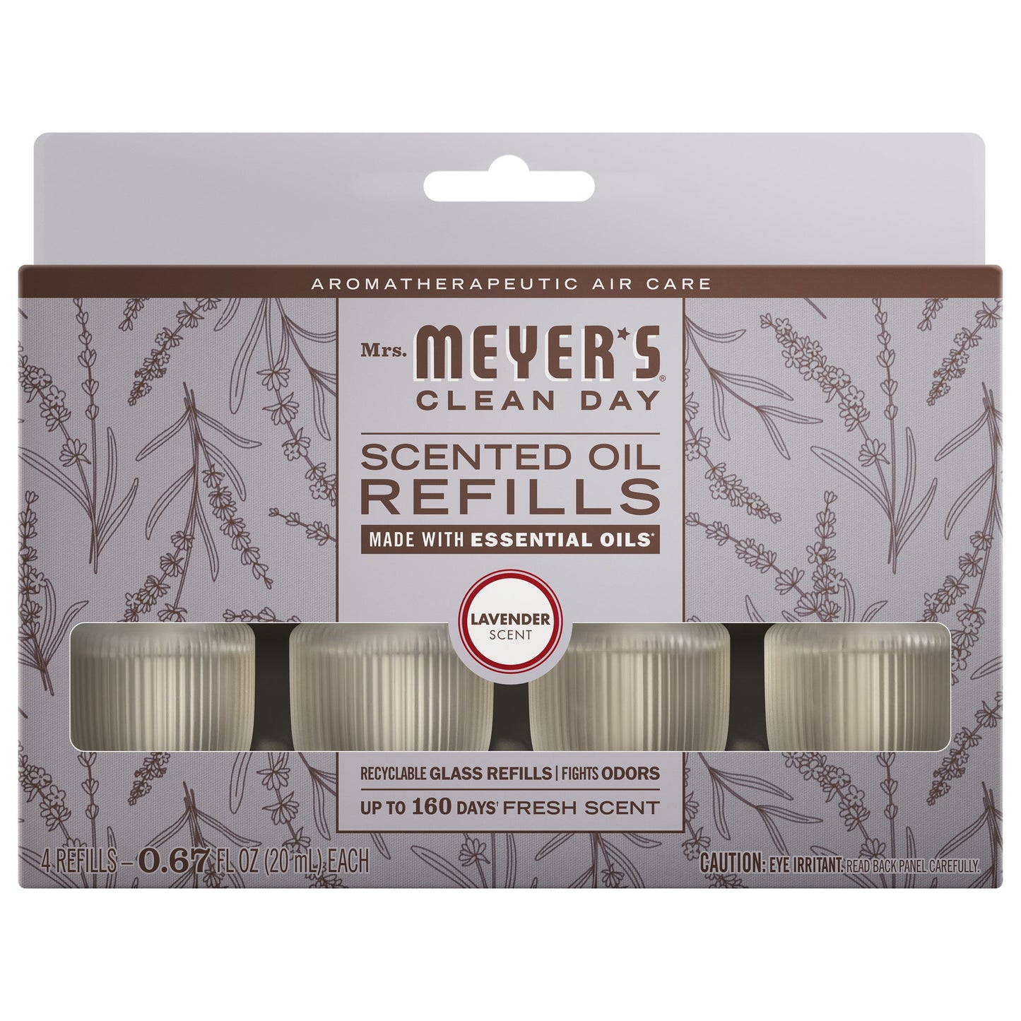 Mrs. Meyer's Clean Day Lavender Plug-In Scented Oil Refill 4-Pack Home Essential