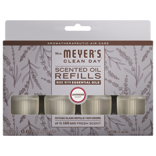 Mrs. Meyer's Clean Day Lavender Plug-In Scented Oil Refill 4-Pack Home Essential