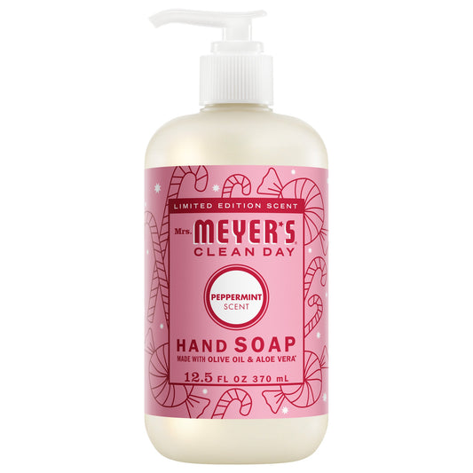 Mrs. Meyer's Clean Day Peppermint Liquid Hand Soap Home Essential