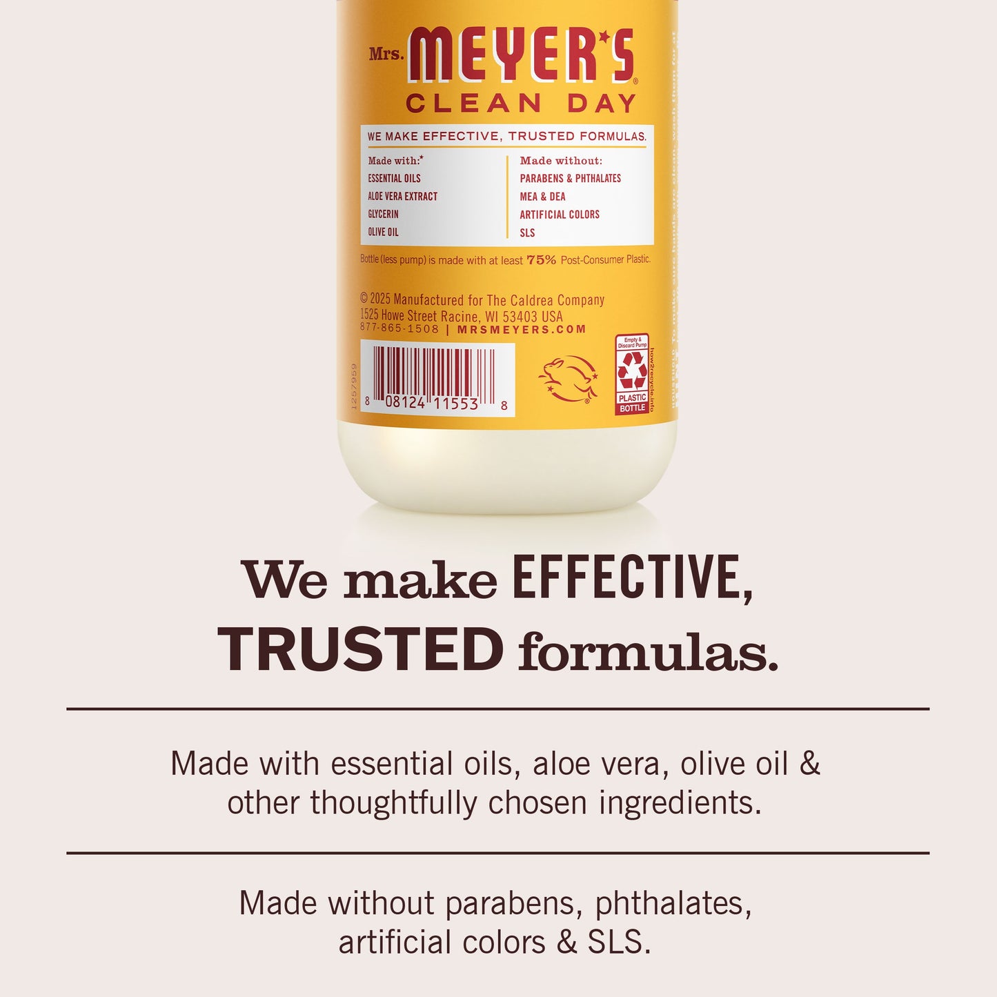 Mrs. Meyer's Clean Day Clementine Liquid Hand Soap Home Essential