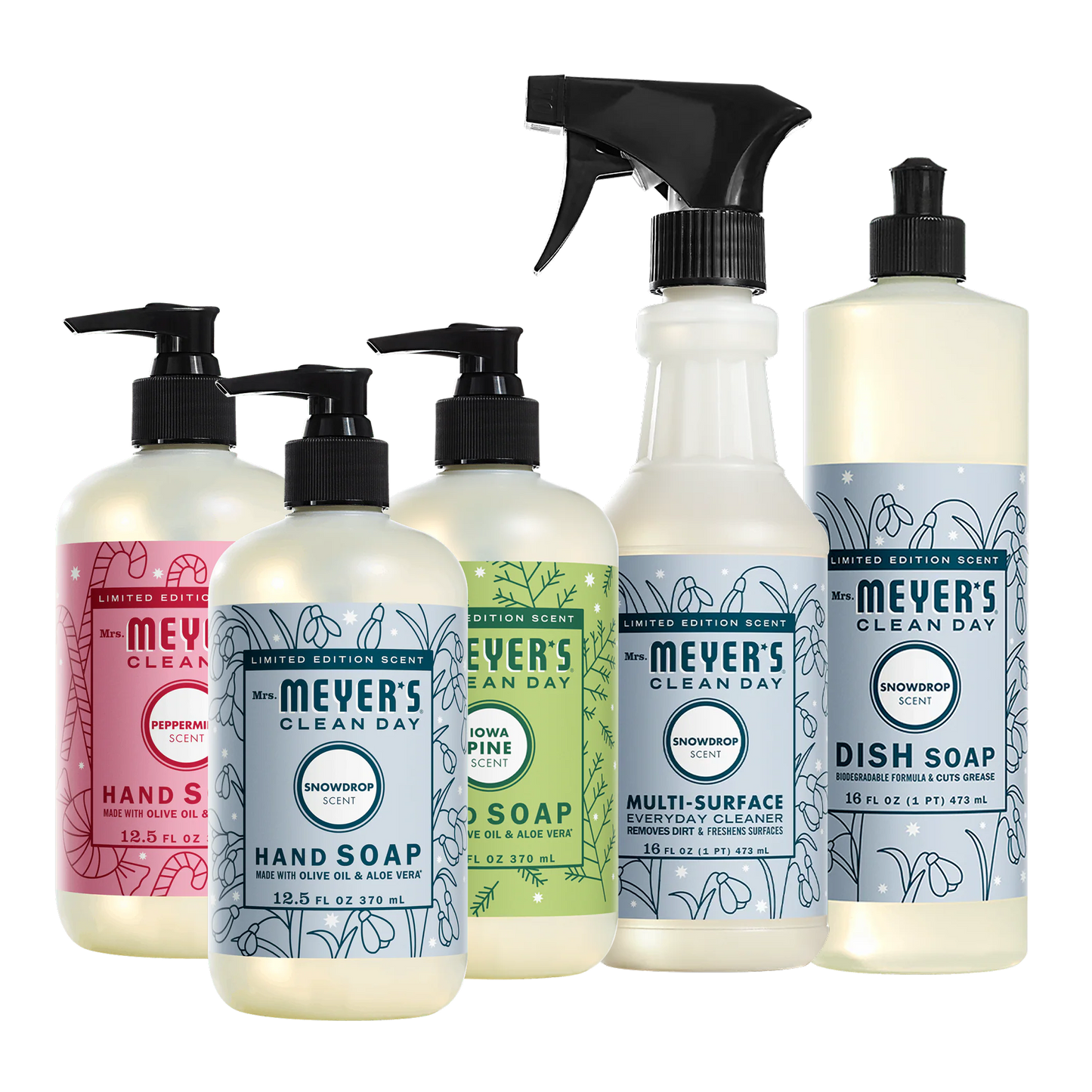 Mrs. Meyer's Clean Day Holiday Essentials 5-Count Bundle Gift-Ready