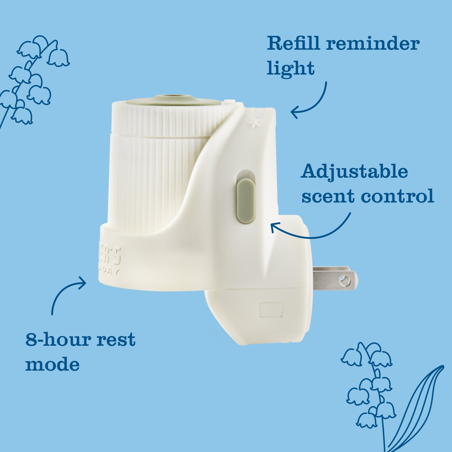 Mrs. Meyer's Clean Day Rain Water Plug-In Warmer and Scented Oil Refill
