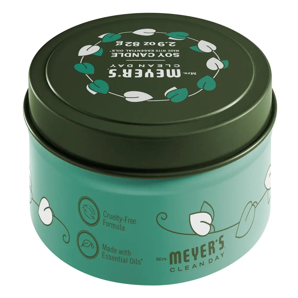 Mrs. Meyer's Clean Day Basil Scented Tin Candle