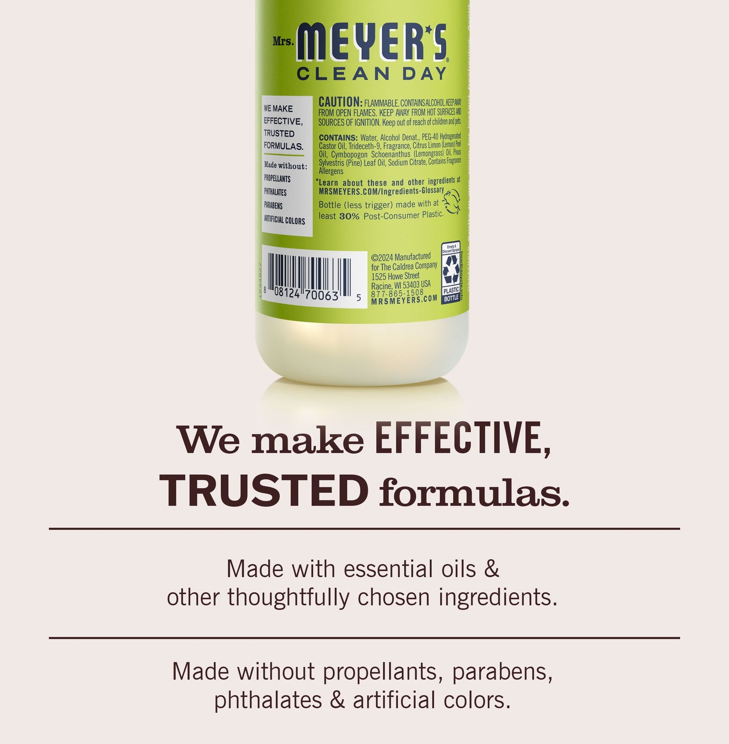 Mrs. Meyer's Clean Day Lemon Verbena Room Freshening Spray