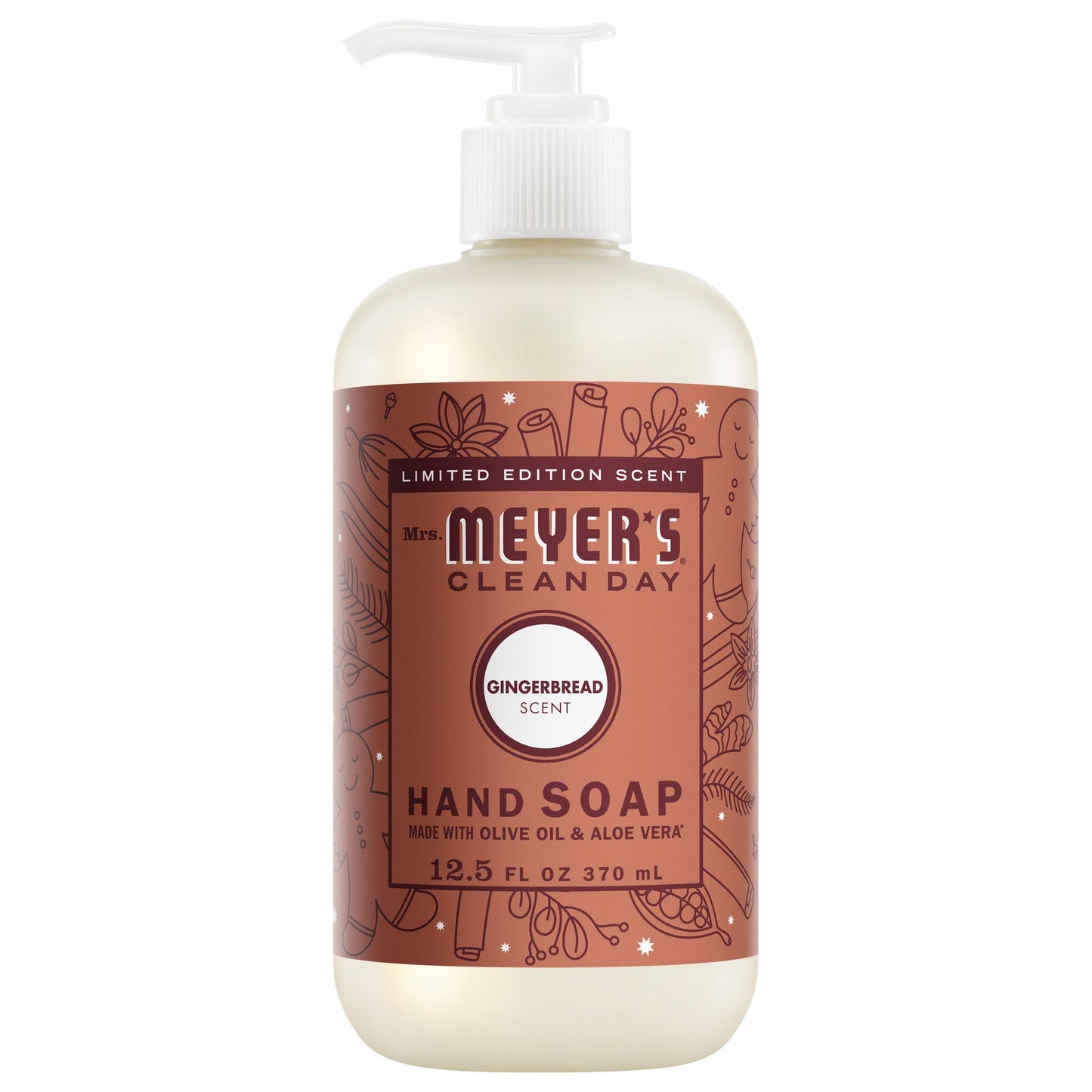 Mrs. Meyer's Clean Day Gingerbread Liquid Hand Soap Home Essential