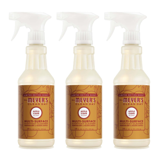 Mrs. Meyer's Clean Day Apple Cider Multi-Surface Cleaner Bundle, 3-Count