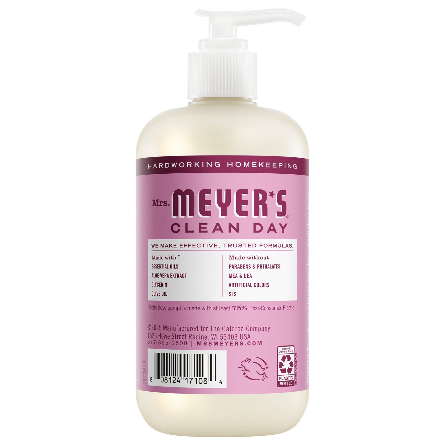 Mrs. Meyer's Clean Day Peony Liquid Hand Soap Home Essential