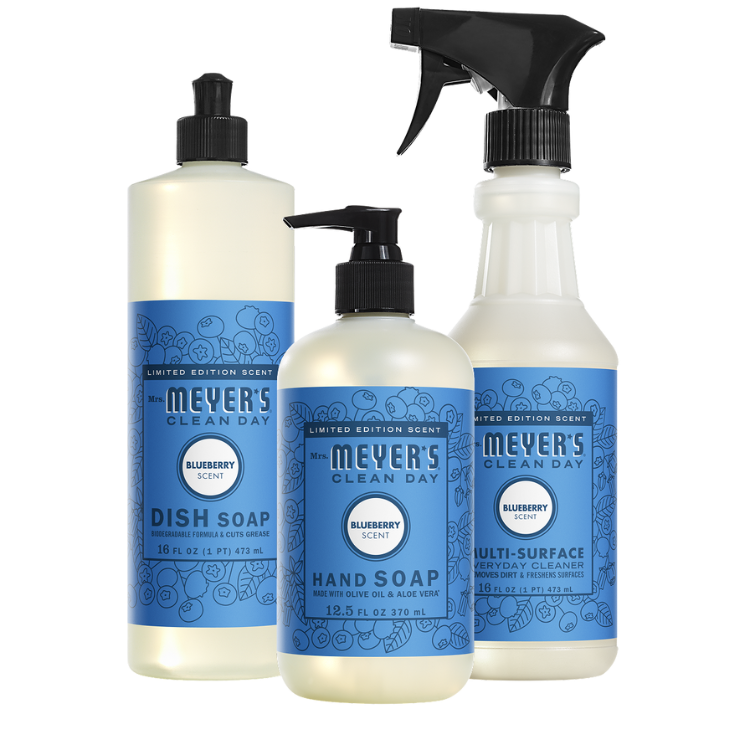 Mrs. Meyer's Clean Day Blueberry Kitchen Basics Starter Set