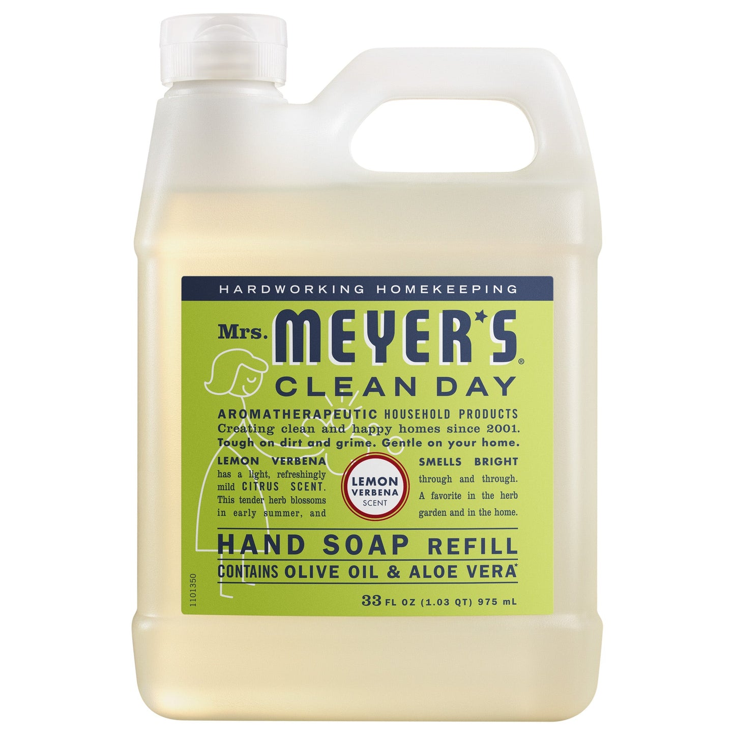 Mrs. Meyer's Clean Day Lemon Verbena Liquid Hand Soap Refill Pouch