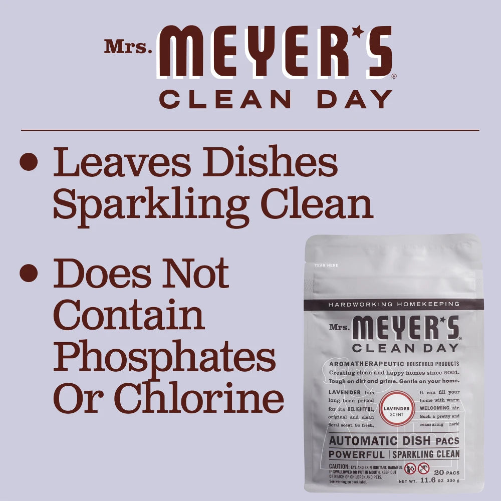 Mrs. Meyer's Clean Day Lavender Automatic Dish Packs Home Care