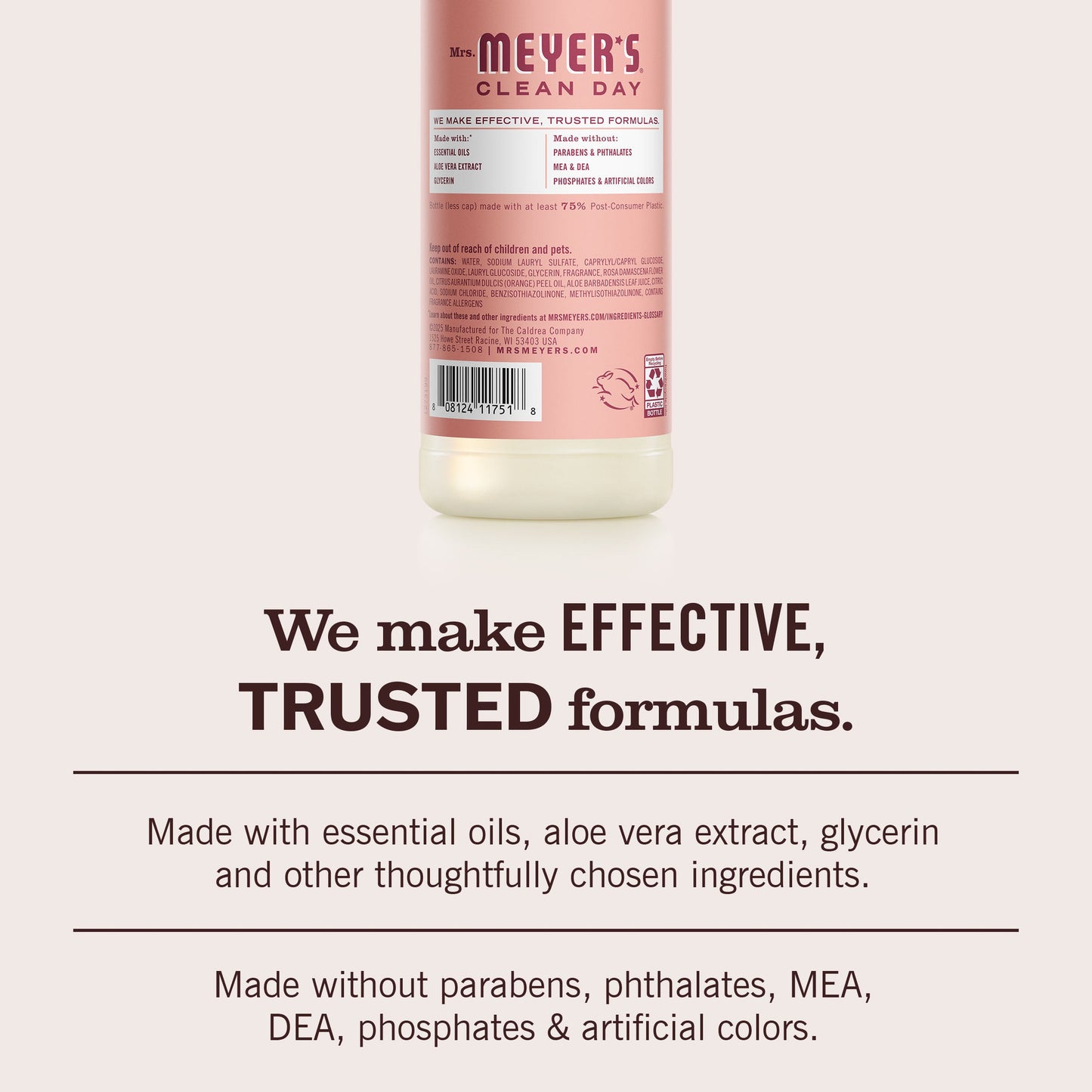 Mrs. Meyer's Clean Day Rose Dishwashing Liquid
