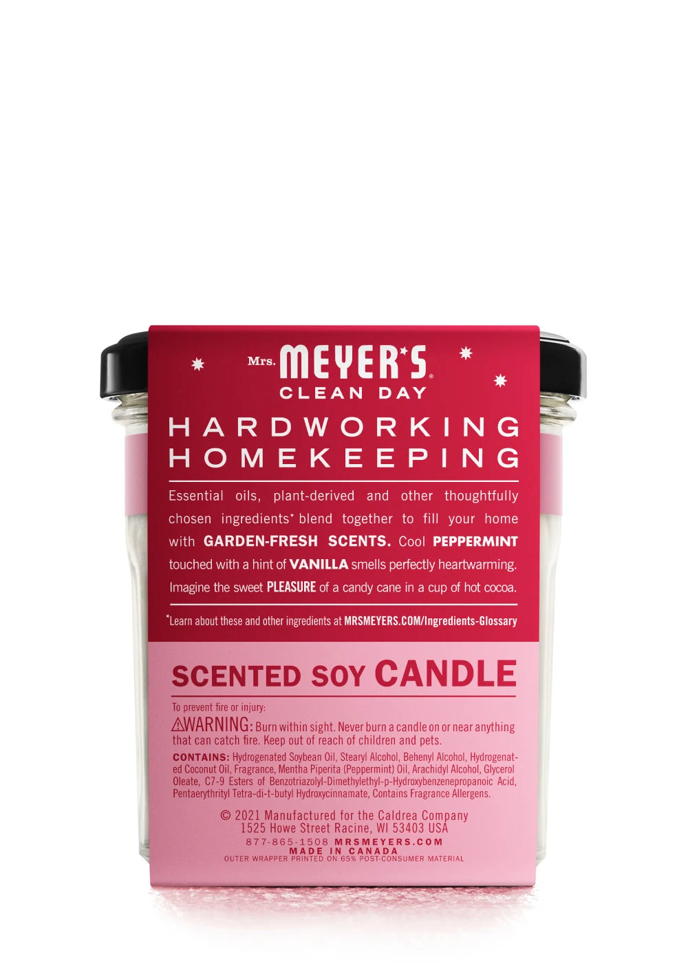 Mrs. Meyer's Clean Day Peppermint Large Soy Candle
