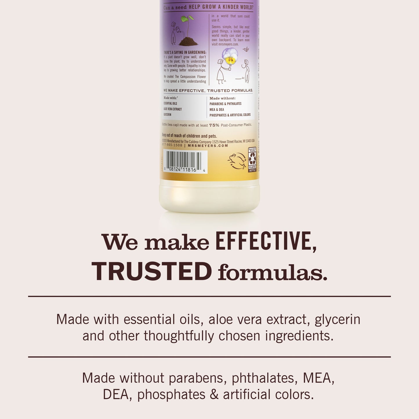 Mrs. Meyer's Clean Day Compassion Flower Dishwashing Liquid