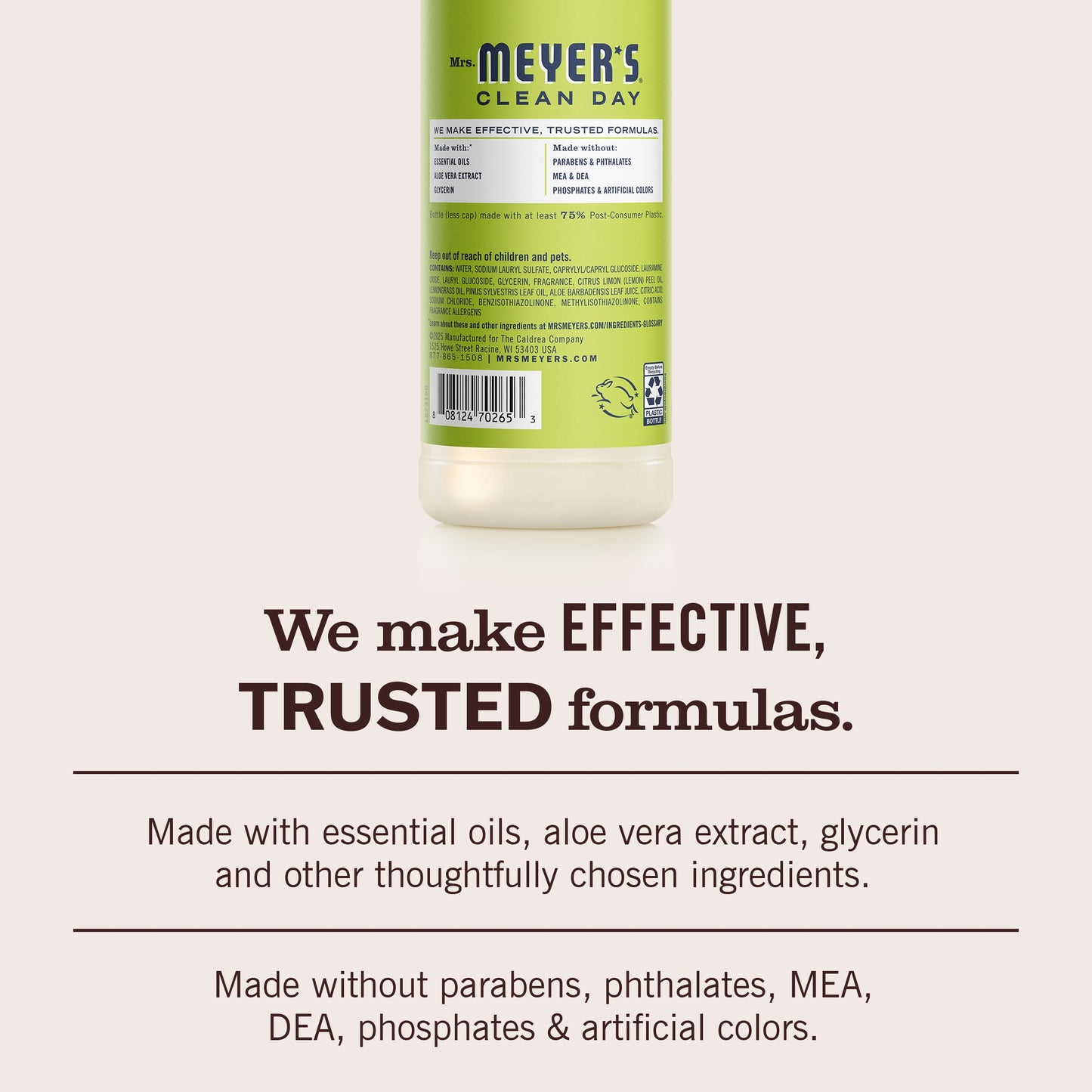 Mrs. Meyer's Clean Day Lemon Verbena Dishwashing Liquid