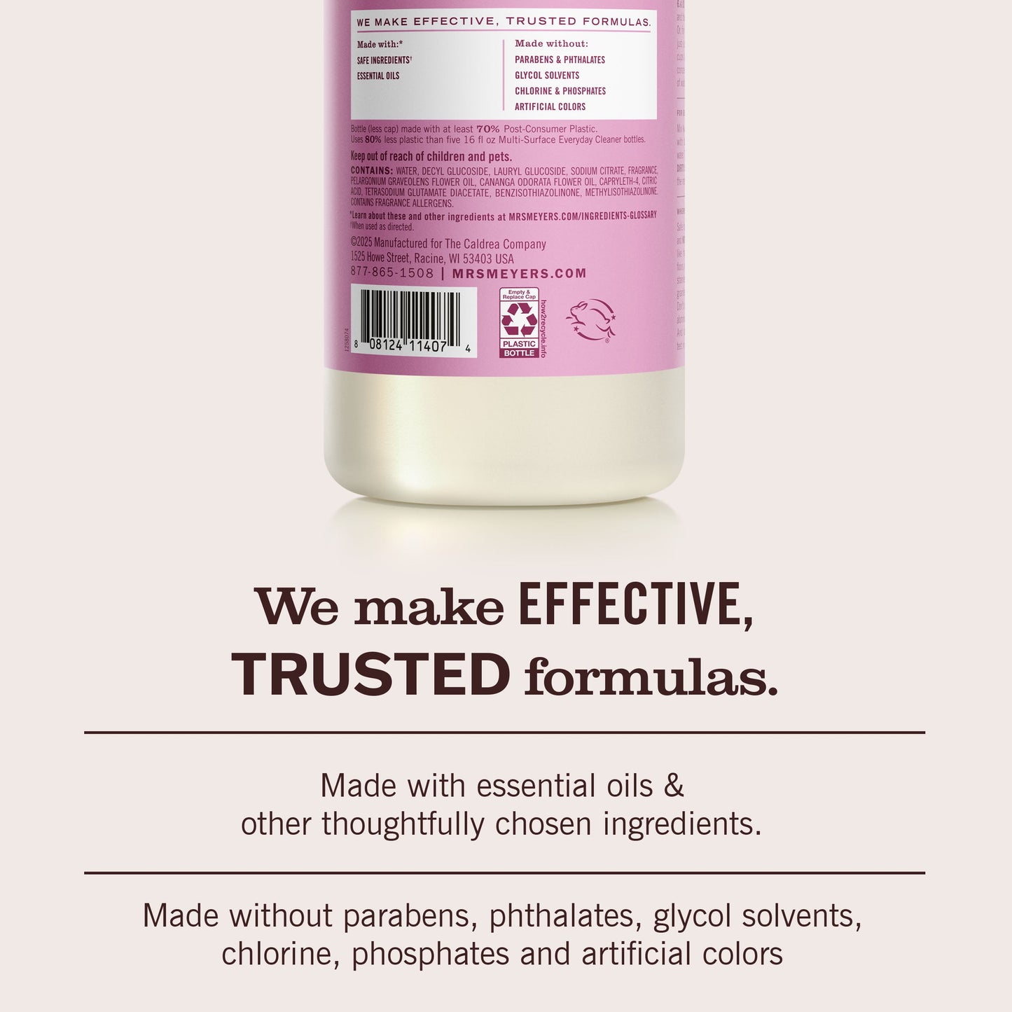 Mrs. Meyer's Clean Day Peony Multi-Surface Concentrate Home Care