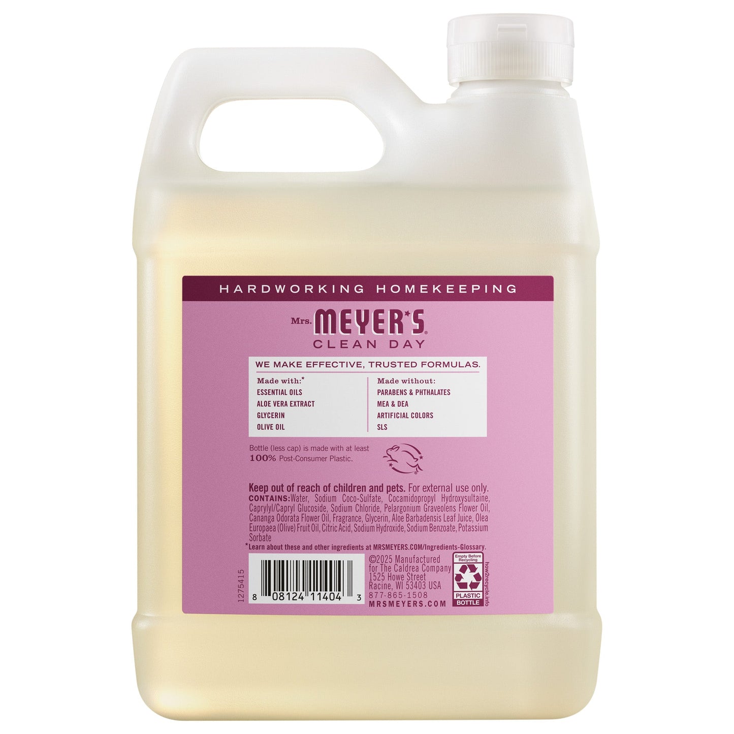 Mrs. Meyer's Clean Day Peony Liquid Hand Soap Refill Pouch