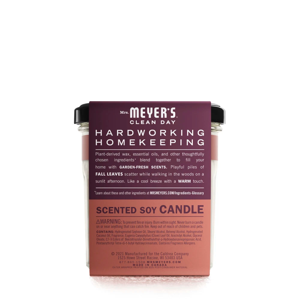 Mrs. Meyer's Clean Day Fall Leaves Large Soy Candle