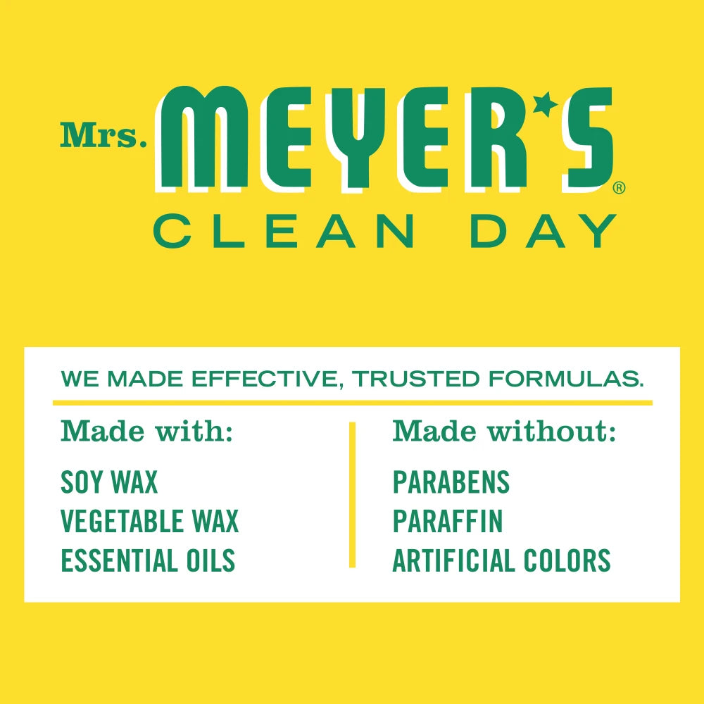 Mrs. Meyer's Clean Day Honeysuckle Soy Candle Small Home Essential