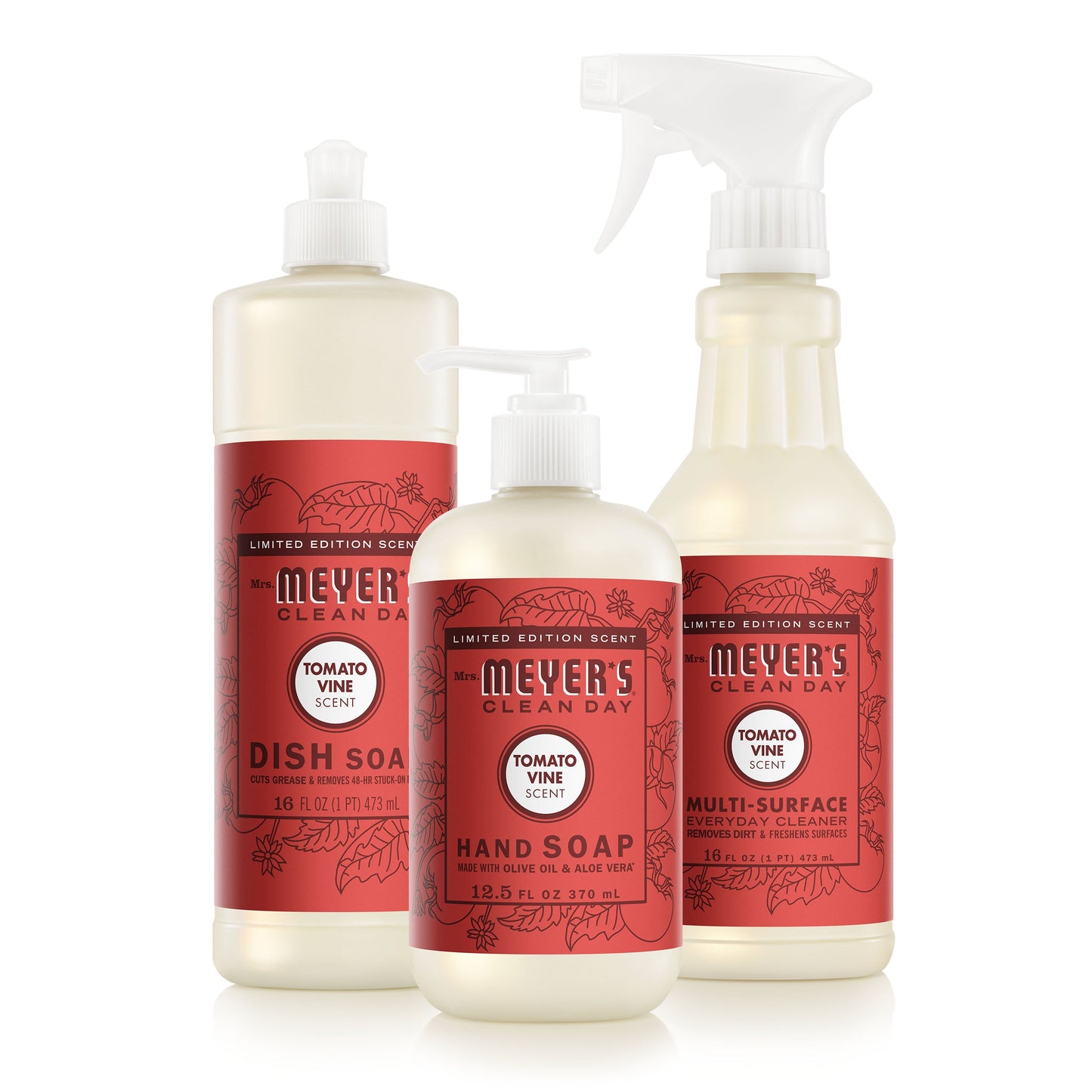 Mrs. Meyer's Clean Day Tomato Vine Kitchen Basics Starter Set