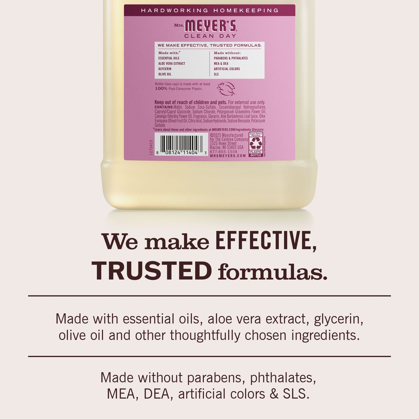 Mrs. Meyer's Clean Day Peony Liquid Hand Soap Refill Pouch