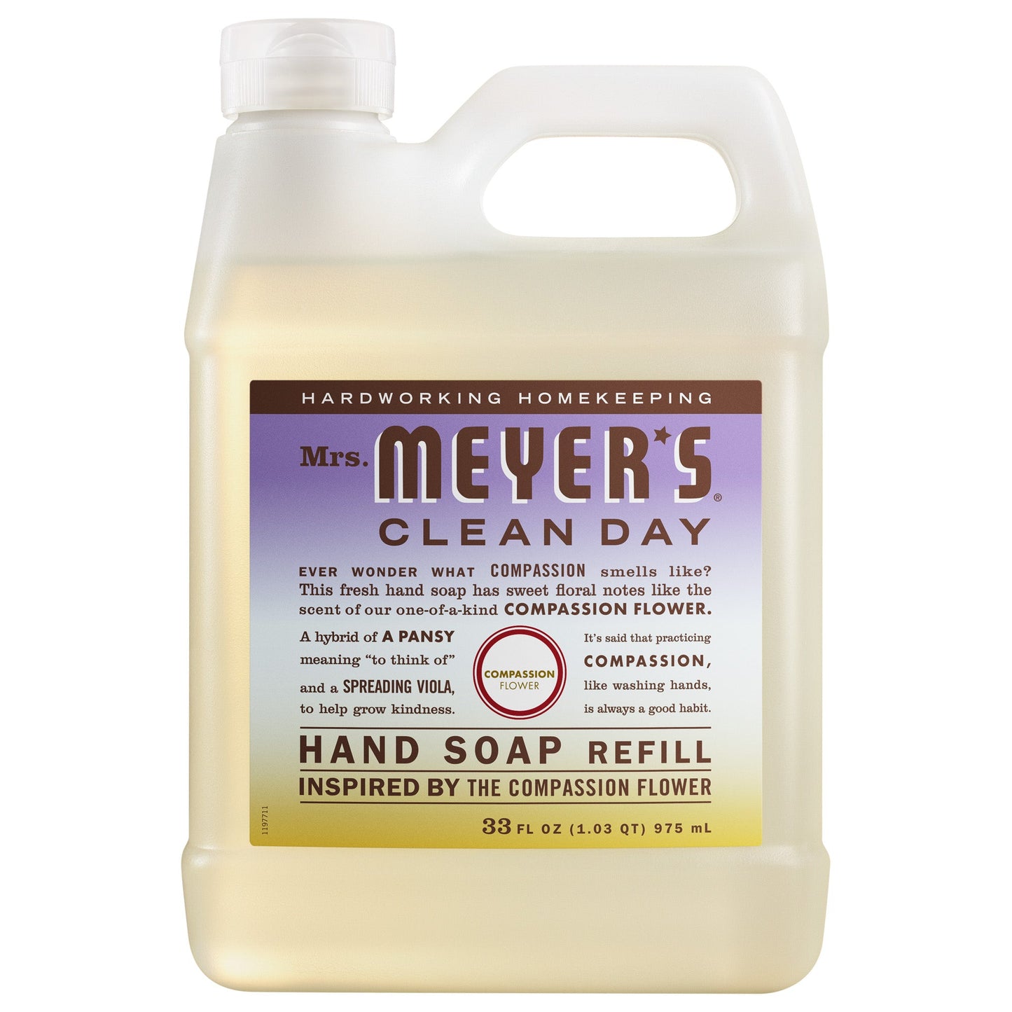 Mrs. Meyer's Clean Day Compassion Flower Liquid Hand Soap Refill Pouch