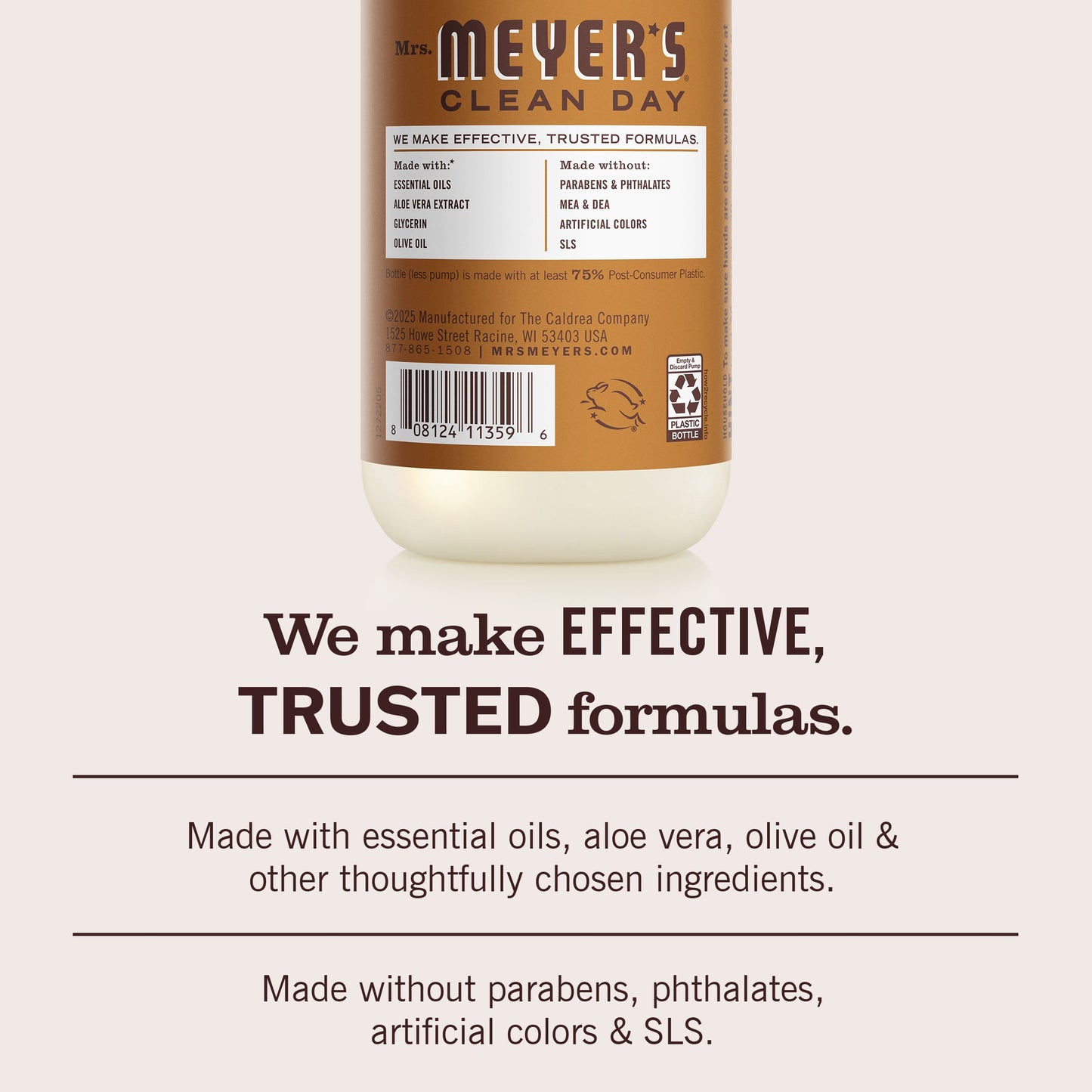 Mrs. Meyer's Clean Day Acorn Spice Liquid Hand Soap Home Essential
