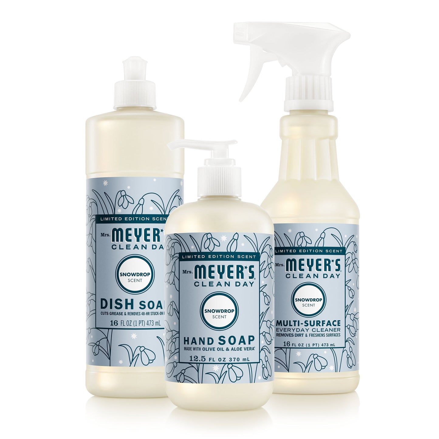Mrs. Meyer's Clean Day Snowdrop Kitchen Basics Starter Set