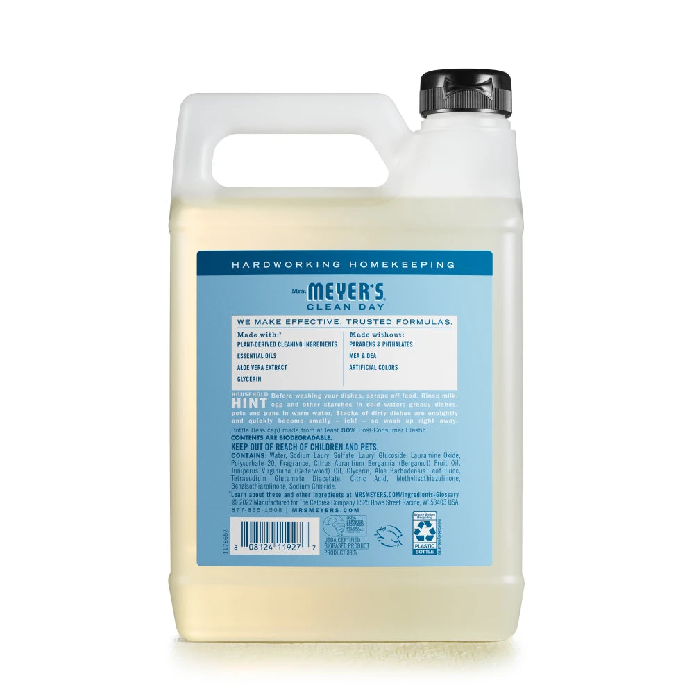 Mrs. Meyer's Clean Day Rain Water Dish Soap Refill Home Essential