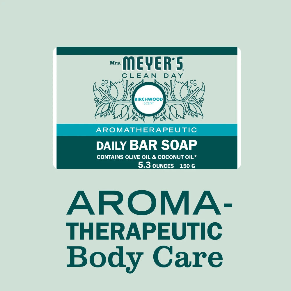 Mrs. Meyer's Clean Day Birchwood Daily Bar Soap Home Essential