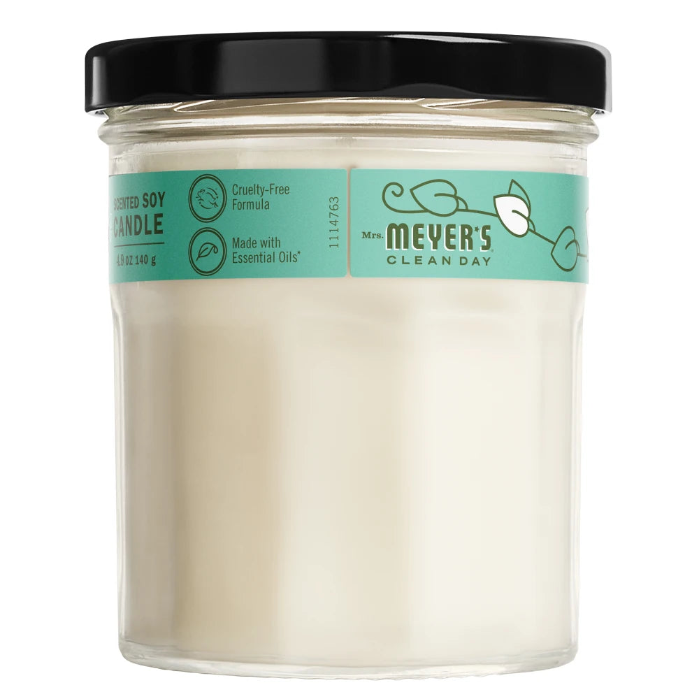 Mrs. Meyer's Clean Day Basil Soy Candle Small Home Essential