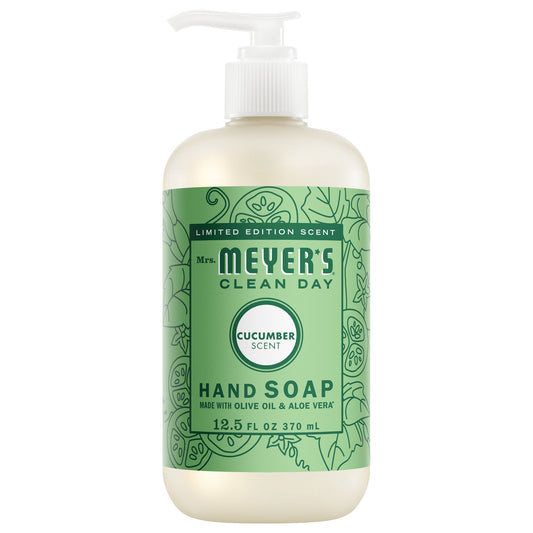 Mrs. Meyer's Clean Day Cucumber Liquid Hand Soap Home Essential