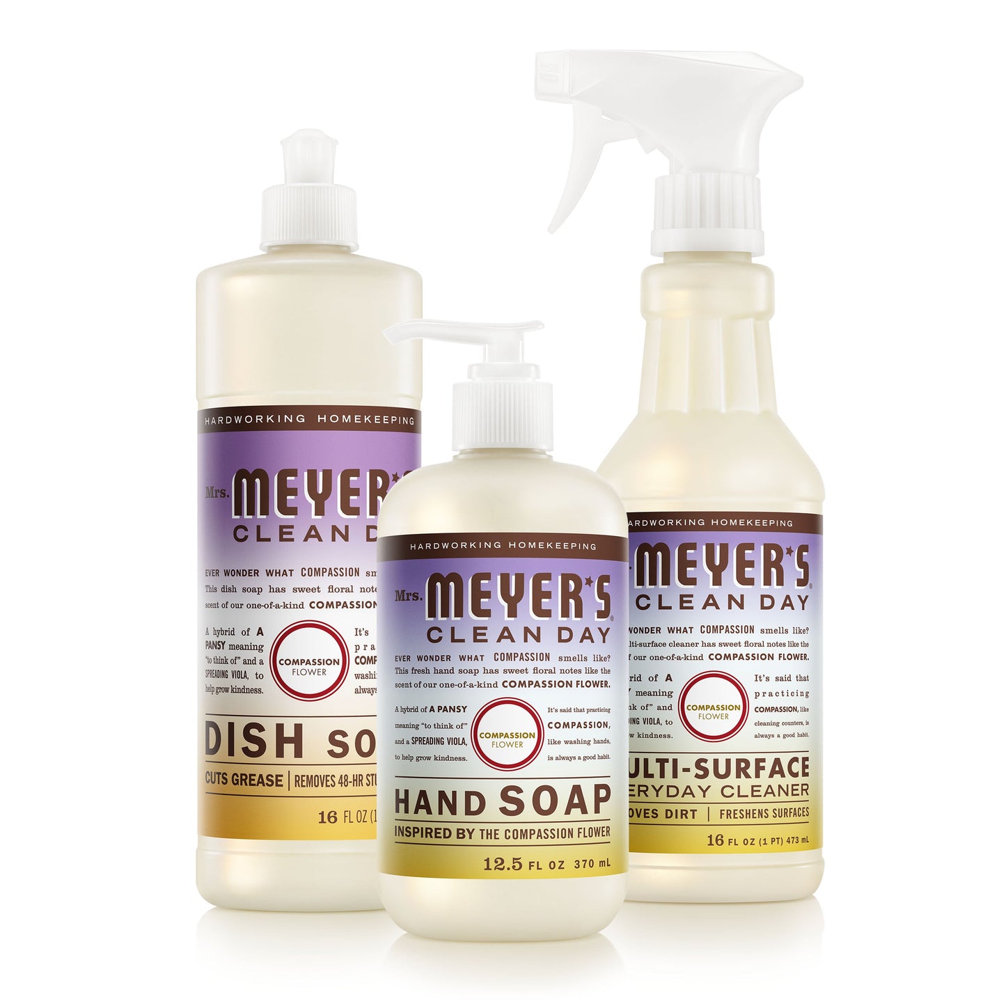 Mrs. Meyer's Clean Day Compassion Flower Kitchen Basics Starter Set